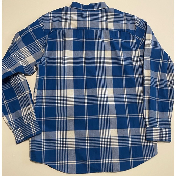 Columbia Shirt White Blue Button Up Super Tamiami Fishing PFG Men’s Sz M - Picture 9 of 11